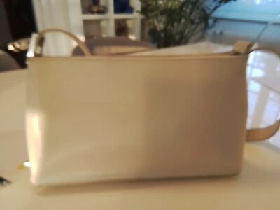 Sac LANCASTER en cuir beige - Photo 1/4