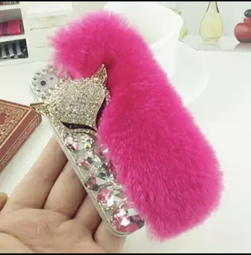 NEW PINK BLACK DIAMOND DESIGNER BLING DIAMANTE CASE COVER GIFT IPHONE SAMSUNG UK - Picture 3 of 4