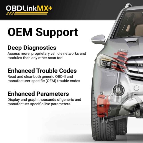 OBDLink MX+ Professionelle Diagnose OBD2 Scanner Scan Tool Bluetooth - Bild 5 von 7