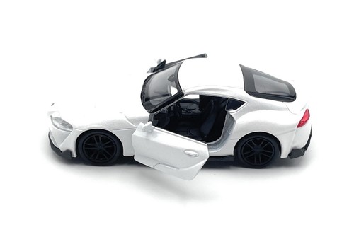 Modelo De Coche Toyota Supra 1:34-39 Blanco Miniatura Vehículo - Imagen 2 de 4