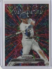 2022 Panini Prizm Trea Turner Fearless Red Velocity Prizm - Dodgers / Phillies