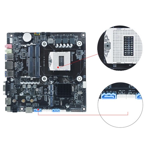 HM87 Desktop-Motherboard Dual Channel DDR3 1600 MHz LGA 946 I3/I5/I7PGA-Serie CP - Bild 12 von 12