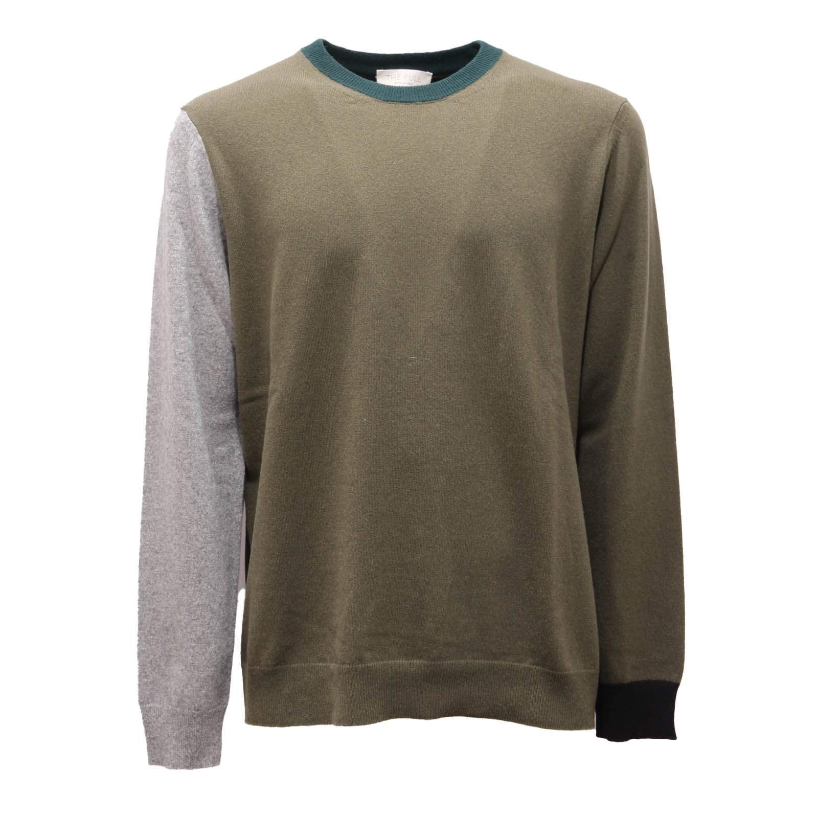 1713AM maglione uomo THE PULL man wool sweater green