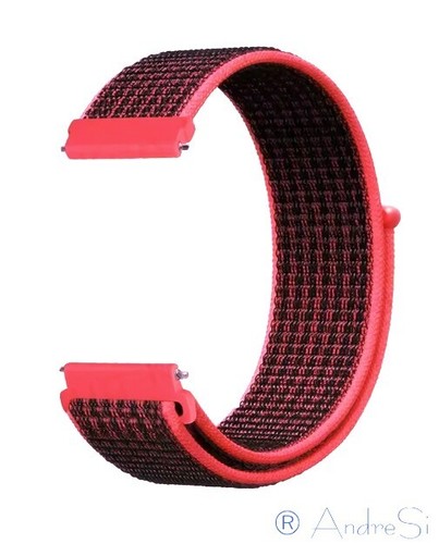 Nylon Textil/Leder/Silikon Armband 20/22mm f.Smartwatch/Armbanduhr viele Farben - Bild 4 von 76