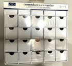 Countdown Calendar 8"x8.5" 25 Box Mini Drawer With Finger Notches