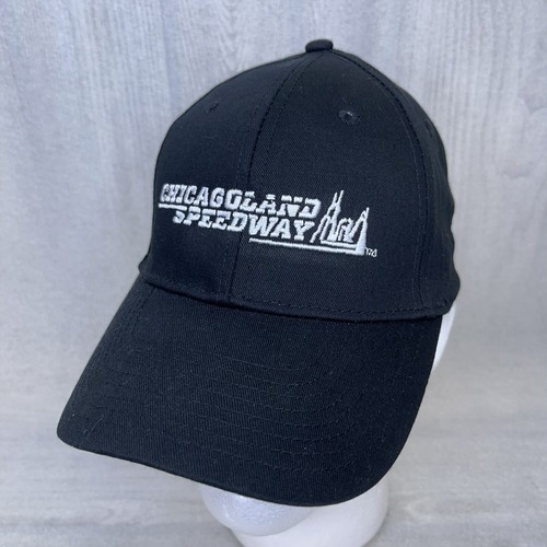 Chicagoland Speedway Cap Baseball Hat Black Adjustable NASCAR Nice! - Picture 1 of 10
