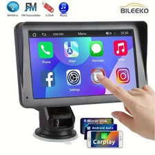 Portable Wireless Carplay Android Auto Car Radio Multimedia Player Mirror Link