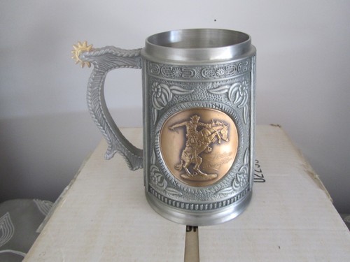 Western Heritage Museum ~ Bronco Buster by Frederick Remington ~ Pewter Stein - Picture 4 of 8