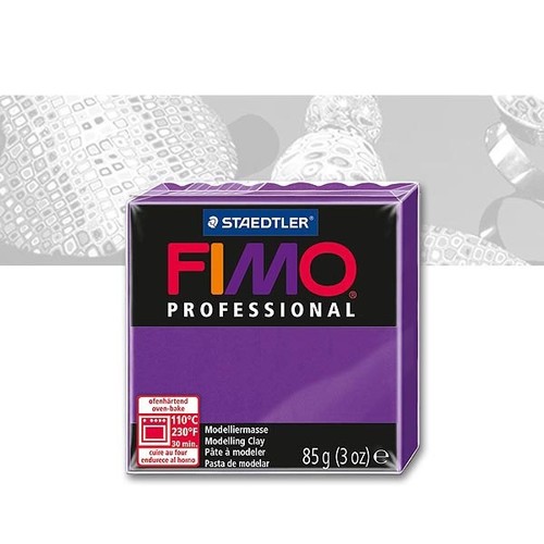 (34,71€/kg) Fimo Professional 6 lila ofenhärtende Modelliermasse 85g - Bild 1 von 2