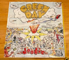 GREEN DAY Dookie BANNER HUGE 4x4 Ft Tapestry album cover art