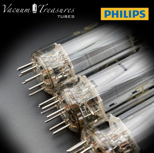 EL84 ( 6BQ5 ) AMPEREX PHILIPS O Getter KM4 Heerlen Matched Tubes Made in Holland - Foto 6 di 12