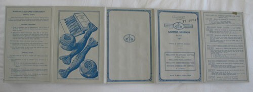 Vintage 1960 Cartier-Bresson Threads & Cottons Paris Sample Shades Card - Picture 5 of 5