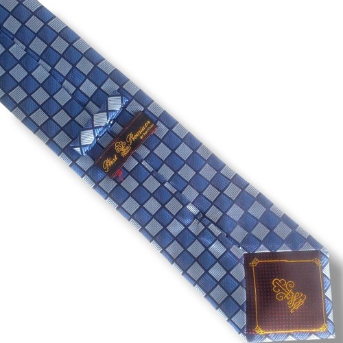 Vintage Phat Farm Baby Phat For Men TIE Blue Square 1990s Hiphop Premium - Picture 3 of 4