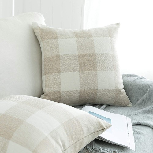 Mesh Pillow Case Checked Cushion Cover Pillowcase Sofa Cushion Decorative Cushion - Picture 24 of 36