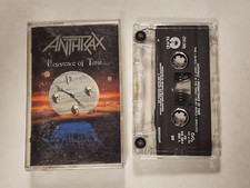 ANTHRAX PERSISTENCE OF TIME CASSETTE TAPE 1990 ISLAND RECORDS