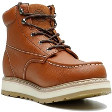 6" Mens Moc Toe Work Boots Soft/Composite Toe Safety EH Wide