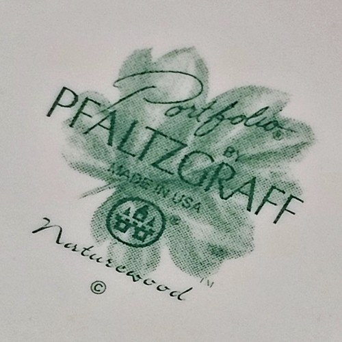 Tazza caffè Pfaltzgraff Portfolio legno naturale Y2k 1997-2005 verde 3,75" x 2,75" - Foto 4 di 9
