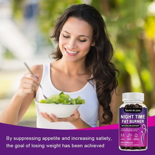 3xNight Time Fat Burner Supplement For Fat Burn Weight Loss Appetite Suppressant - Picture 4 of 9