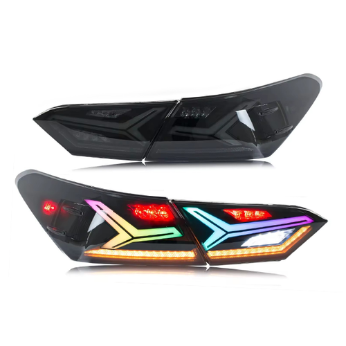 RGB Full LED Tail Light For Toyota Camry 8th Gen 2018-2024 - Picture 2 of 8