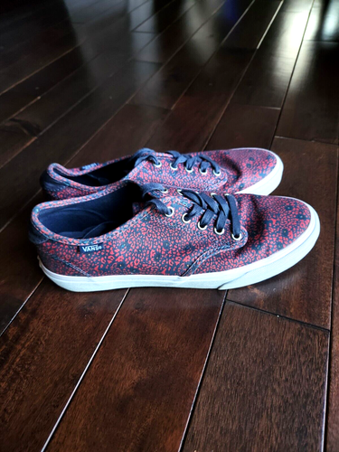 Vans Authentic Low-Top Women's 10 Sneakers Skate Shoes (VN-0XJ0F4K Navy Red) - Picture 6 of 6