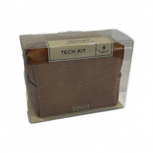 Pinch Provisions Cognac Mini Tech Kit Contains 8 Essentials Size 4" x 3" x 2” - 第 5/5 張圖片
