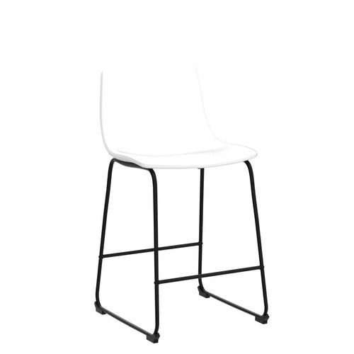Set of 2 26" Faux Leather Counter Height Bar Stools Barstools for Kitchen Island - Picture 3 of 8
