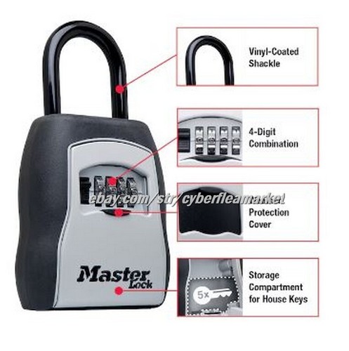 Master Lock Wall Mount Lock Box 5401D - Picture 5 of 5
