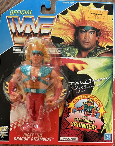 wwf hasbro Ricky Steamboat (Card W/scuff) Bonus: R...