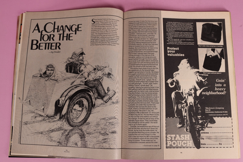 Easyriders April 1980 Vintage Motorcycle Magazine David Mann Centerfold Intact - Picture 11 of 12