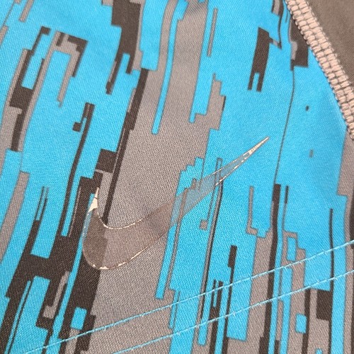 Nike Shorts Boys Medium Blue Training Workout Gym Swoosh Youth Kids - Picture 2 of 8