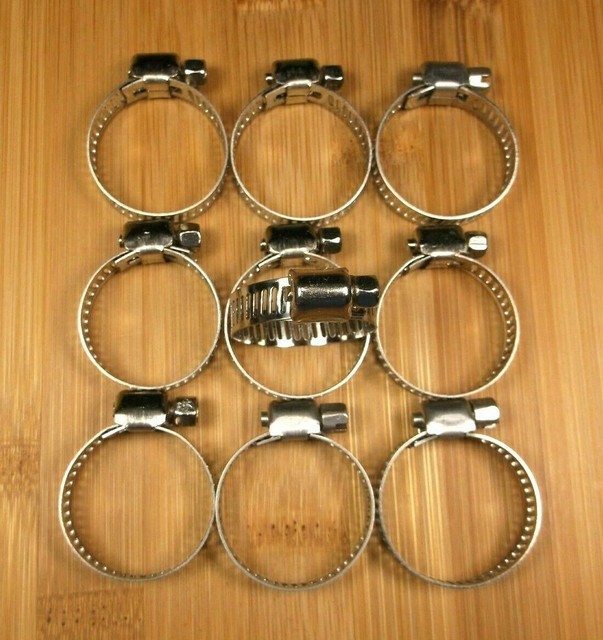 2 (Two) 21/4 Inch Water Hose Clamps Galvanized Steel Heavy Duty