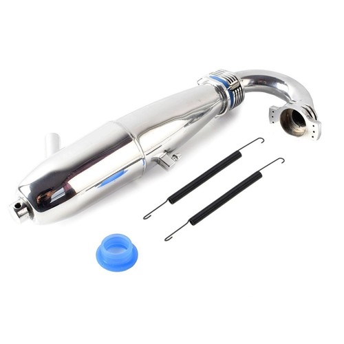 RC Exhaust Pipe For HSP HPI Redcat 1/8 oil-powered model car/ SH GO 21 28 Engine - Picture 7 of 11