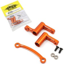 Yeah Racing RSS3-007OR Alum Ball Bearing Steering Arm Set Orange HPI RS4 Sport 3