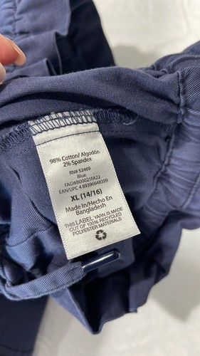 Free Assembly size 14/16 blue paperbag cargo pants NEW - Picture 12 of 12