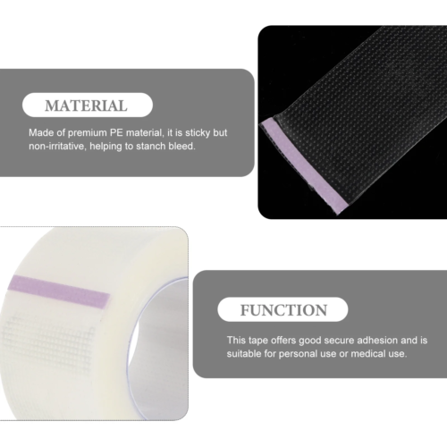Medical Tape 6 Rolls Medical Tape Pressure Sensitive Skin Tape Clear Surgical Ta - Picture 7 of 12
