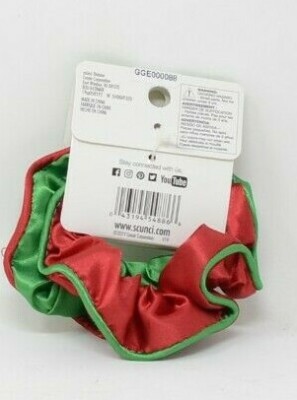 Scünci 2 Piece Red & Green Holiday Scrunchies | eBay