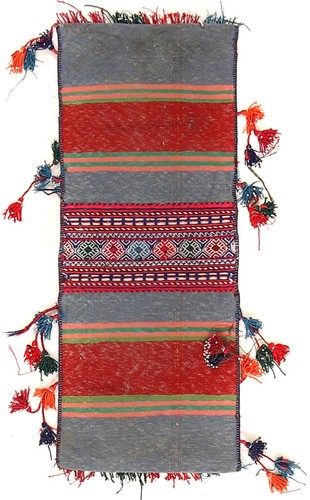 Arabian Show Horses Saddle Bag Hand Knotted By Afghan Artisan Woolen Area Rug - Picture 4 of 4