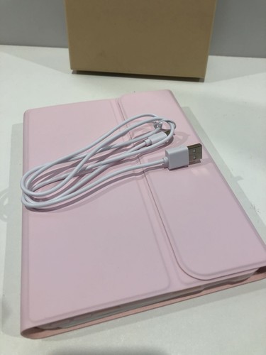 HOTLIFE iPad mini 6 etui na klawiaturę 8,3" 2021, Bluetooth, różowy, skóra PU - Zdjęcie 4 z 6