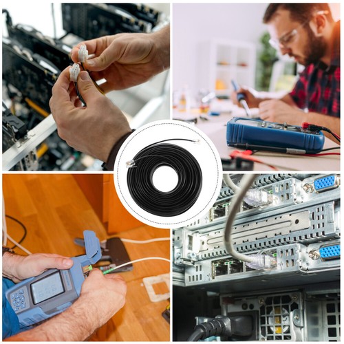 4-Core Telephone Line Telephone Accessories Phone Extension Cord Telephone Cable - Zdjęcie 8 z 12