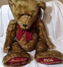 Jumbo XL Dan Dee Teddy Bear Plush 100th Anniversary Embroidered Paws 30"
