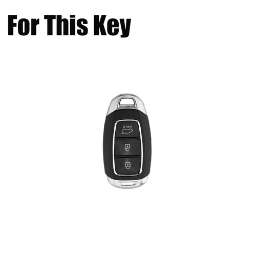 Zinc Alloy Silicone Car Key Case Cover For Hyundai Sonata Santa Veloster Azera - Picture 2 of 13