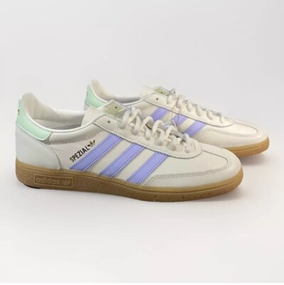 Adidas [9-11.5] Handball Spezial Off White Violet Purple Gum