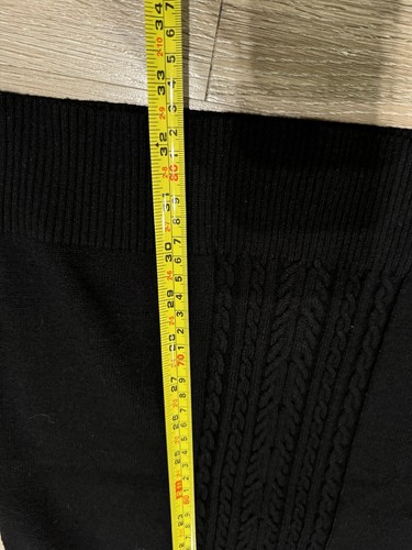 BCBGMAXAZRIA Black Long Sleeve Dress Xs Turtleneck Sweater Dress Flare Sleeves - Picture 4 of 7