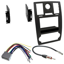 Car Stereo Double-Single DIN Radio dash install kit for Chrysler 300 2005-07