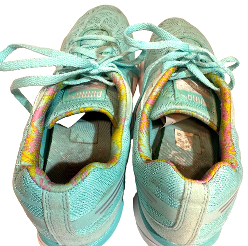 ~Size W7.5/M6~PUMA Narita V2 Running Sneakers Aruba Blue/Silver 18778101 Low Top - Picture 6 of 8