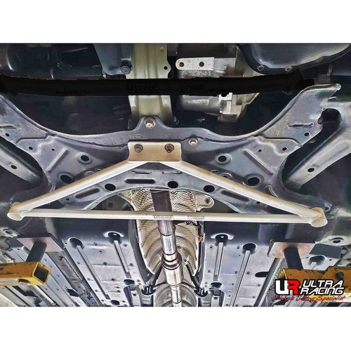 TOYOTA COROLLA E130/E140/E170 03-18 ULTRA RACING 3 PTS FRT LOWER SUBFRAME BRACE - Picture 1 of 10