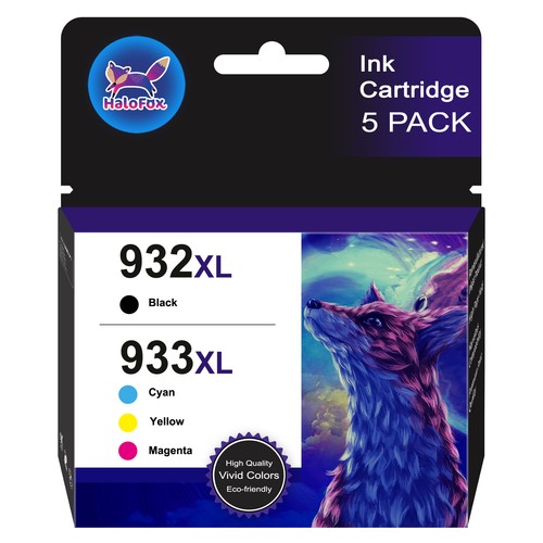5 Premium 932 XL 933 XL Ink Cartridge Combo for HP OfficeJet 7612 6700 7110 6600