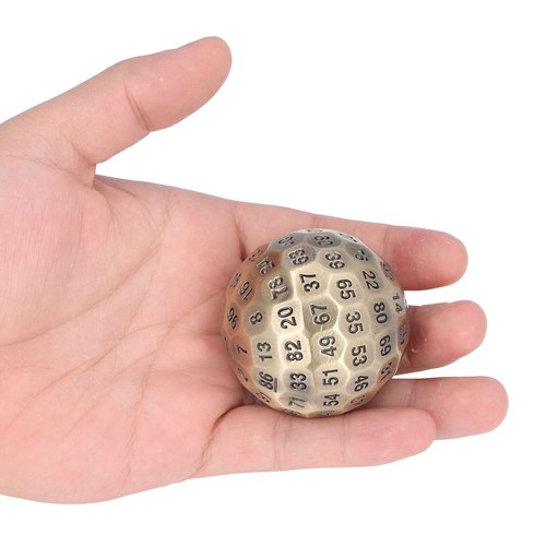 D100 Metal Dice Random D100 Face Dice 5cm Diameter Easy To Read For Over 14 - Picture 9 of 12