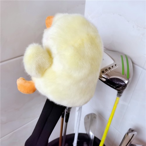 Yellow Chicken Golf Wood Head Covers Driver Fairway Woods Plush Club Protector - Picture 14 of 21
