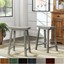 salvador ii saddle seat 24-inch counter height backless stools (set of 2) by q